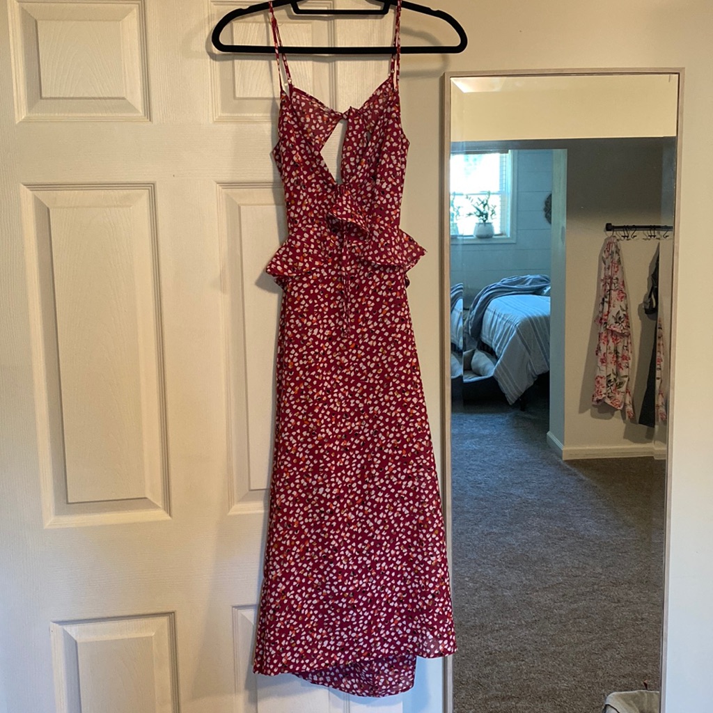 Open Back Midi Dress